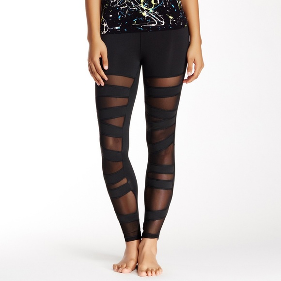 Electric Yoga Black Ballerina Lace Up Legging NWT - Picture 2 of 8